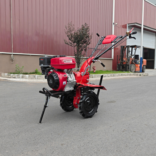 9HP Gasoline Tiller Gear Type With Tire & Blade Engine 177F 32mm Shaft