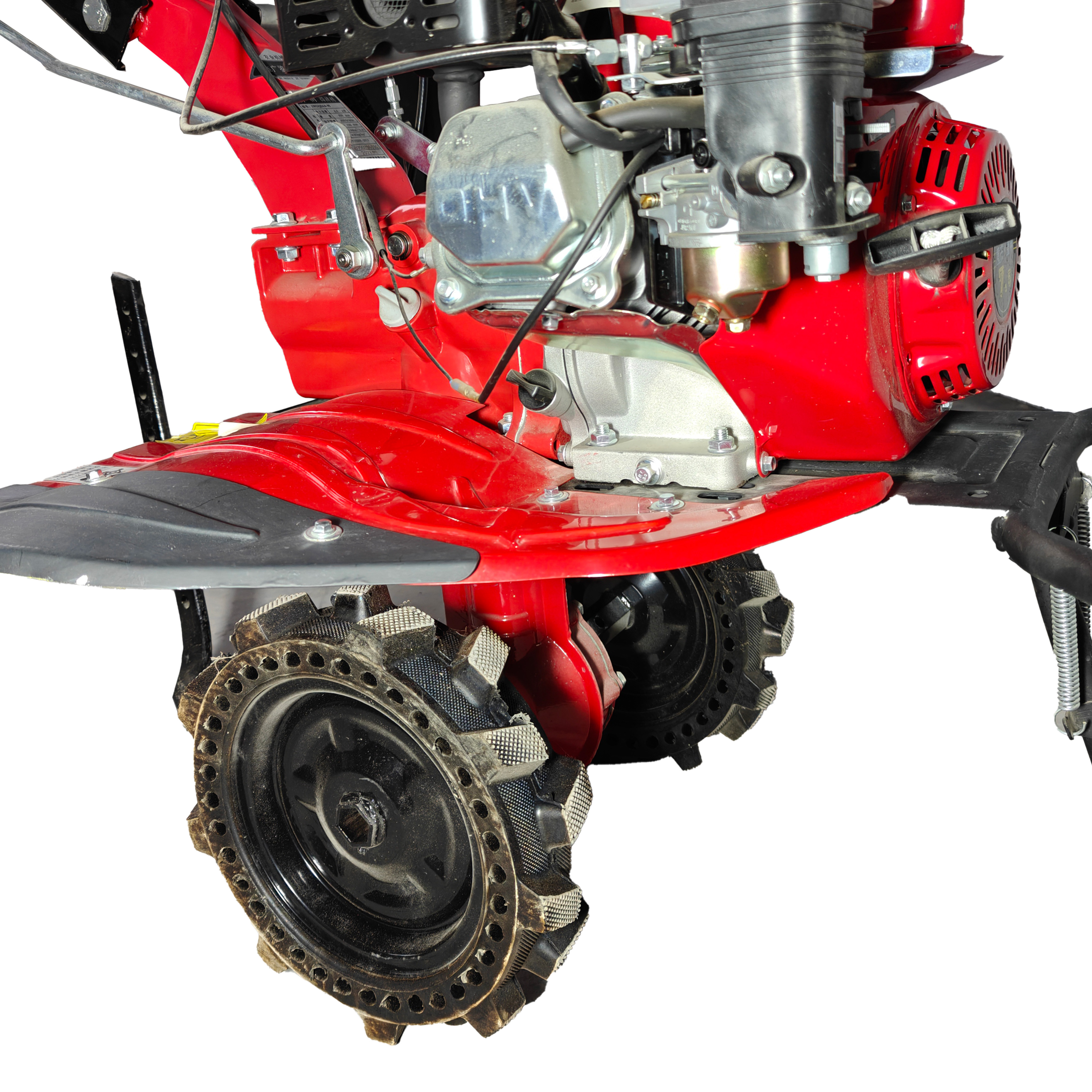 7.5HP Gasoline Tiller Gear Type With Tire & Blade Engine 170F 23mm Shaft