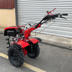 UPGRADED 15HP Diesel Tiller Engine Cover With Light BIG Tire & Bumper Engine 198F 32mm Shaft