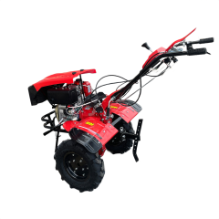 UPGRADED 7HP Diesel Tiller Engine Cover With Light BIG Tire & Bumper Engine 173F 32mm Shaft