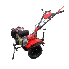 UPGRADED 5.5HP Diesel Tiller BIG Tire & Bumper Engine 173F 23mm Shaft