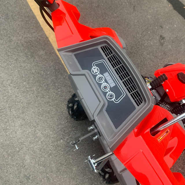 UPGRADED 7.5HP Gasoline Tiller Engine Cover With Light BIG Tire & Bumper Engine 170F 23mm Shaft