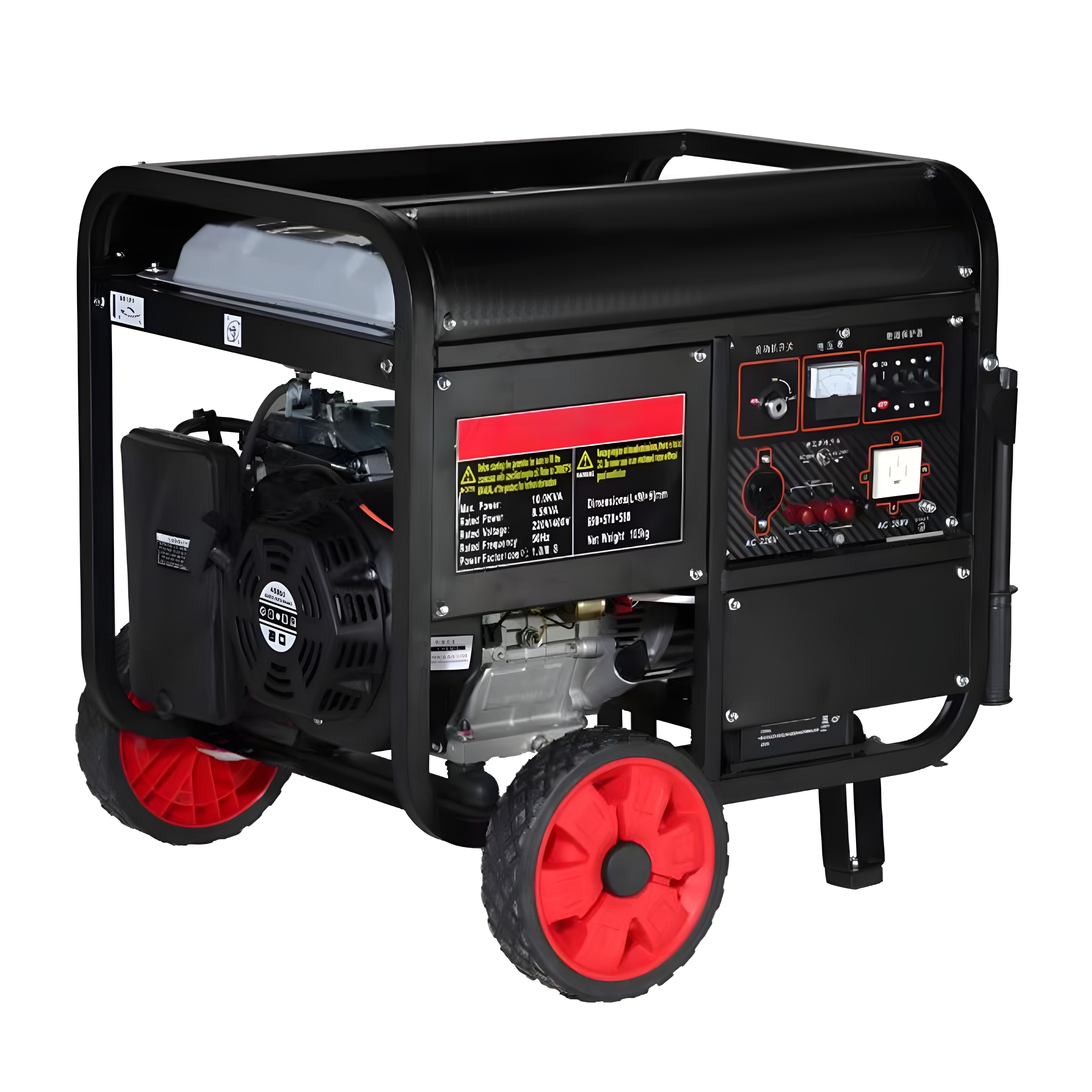 10kW Gasoline Open Frame Generator 194F Engine Customized Voltage Frequency