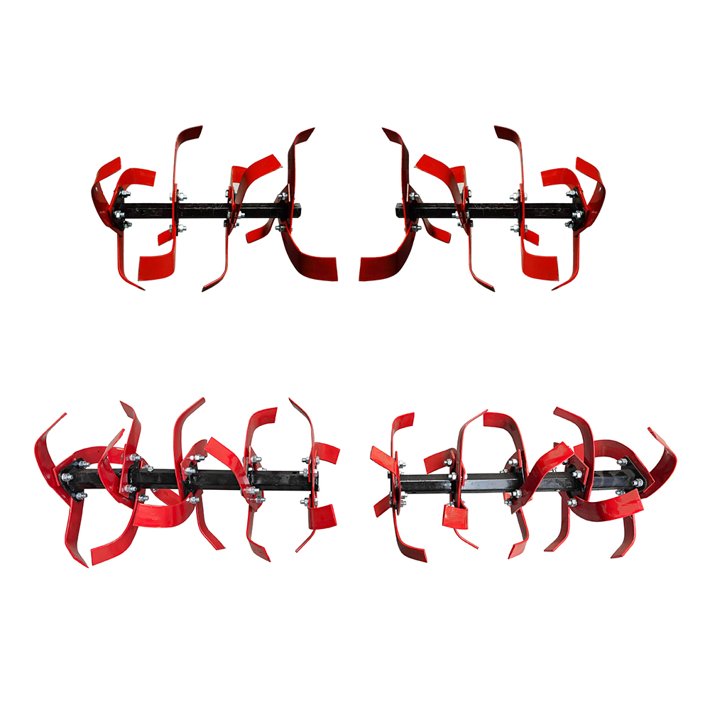 Manganese Steel Tiller Blades 24/32/38/40pcs Detachable Rotary Blades for Cultivators