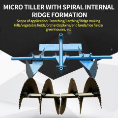 SBL Professional Box-type Furrower Set | Adjustable Bed Former with Spiral Ditching Blades