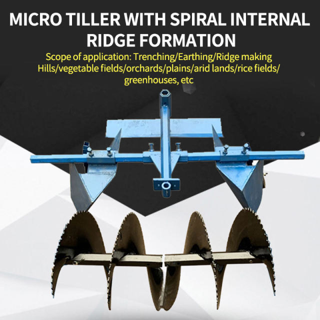 SBL Professional Box-type Furrower Set | Adjustable Bed Former with Spiral Ditching Blades