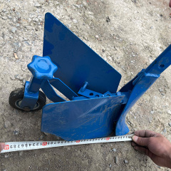 SBL Adjustable Furrower with Stability Wheel | Professional Tiller Ridger & Ditching Tool
