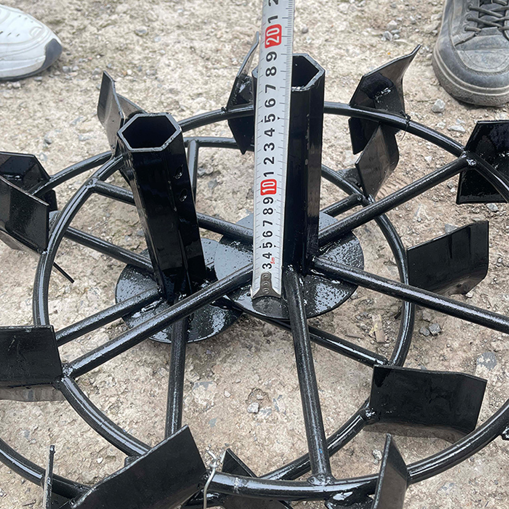 SBL High-Traction Iron Walking Wheel | Anti-skid Paddy Field Wheel for Tillers