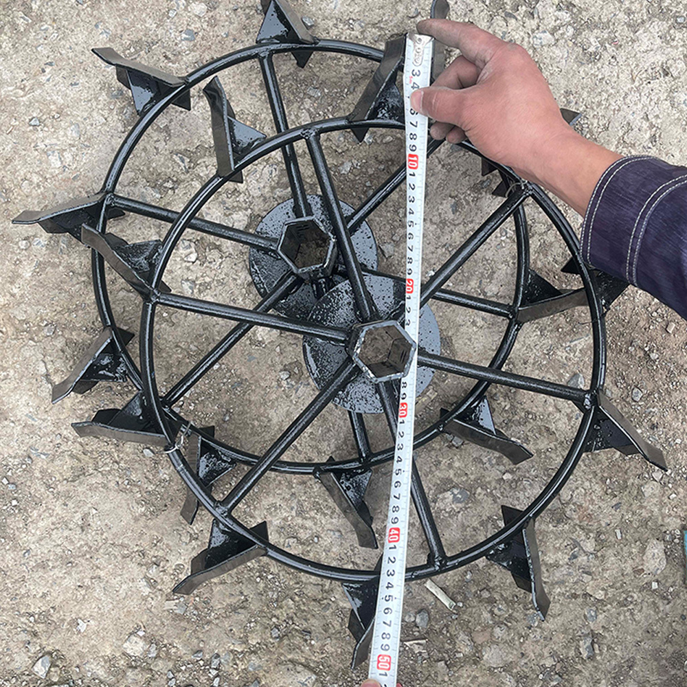 SBL High-Traction Iron Walking Wheel | Anti-skid Paddy Field Wheel for Tillers