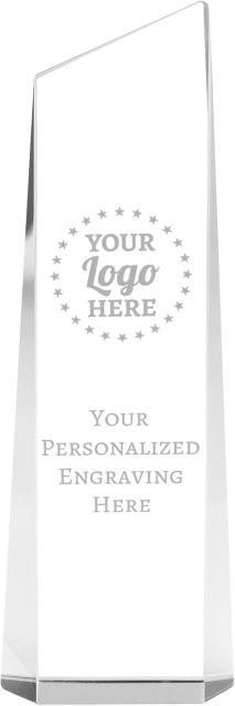 Base-Free Beveled Crystal Trophy