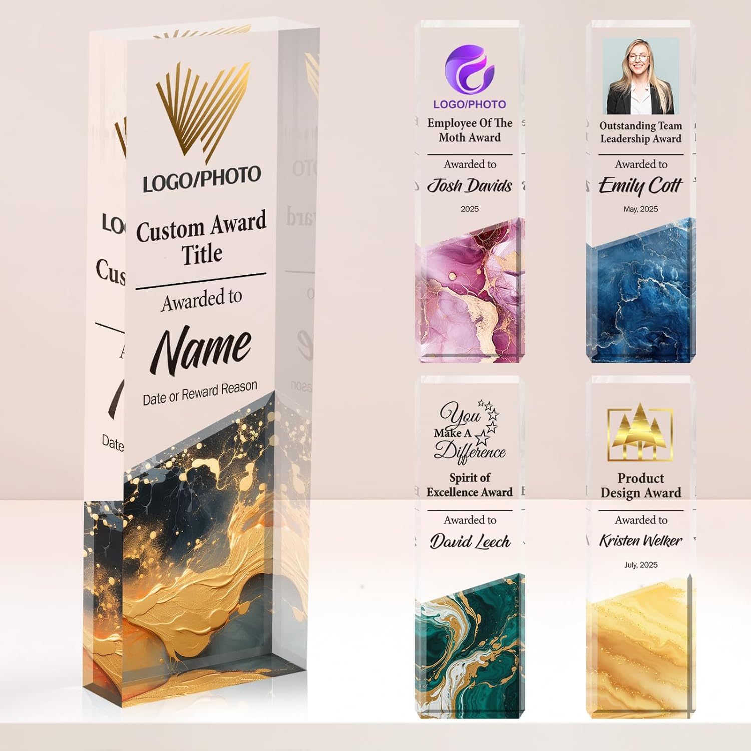 Square Crystal Award