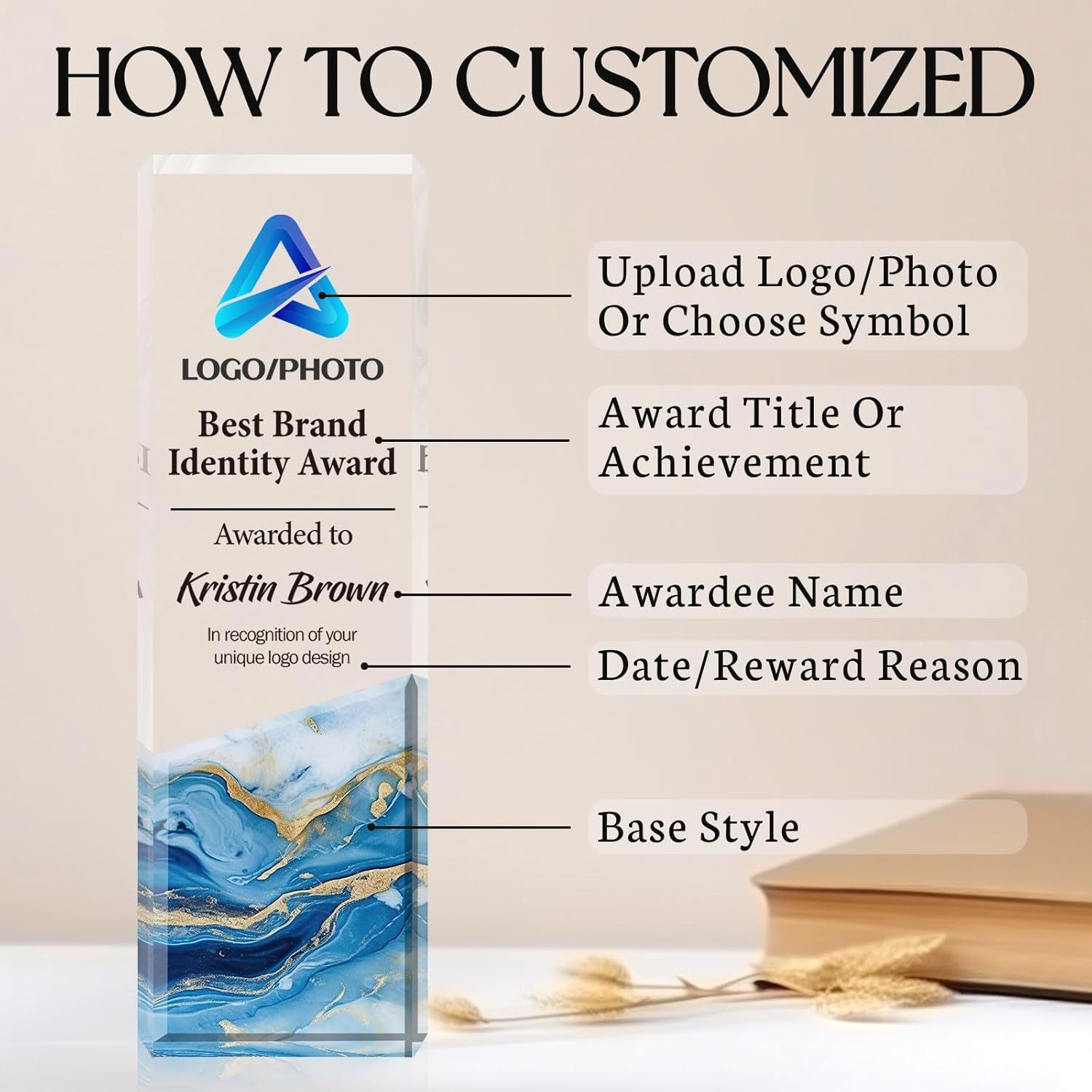 Square Crystal Award