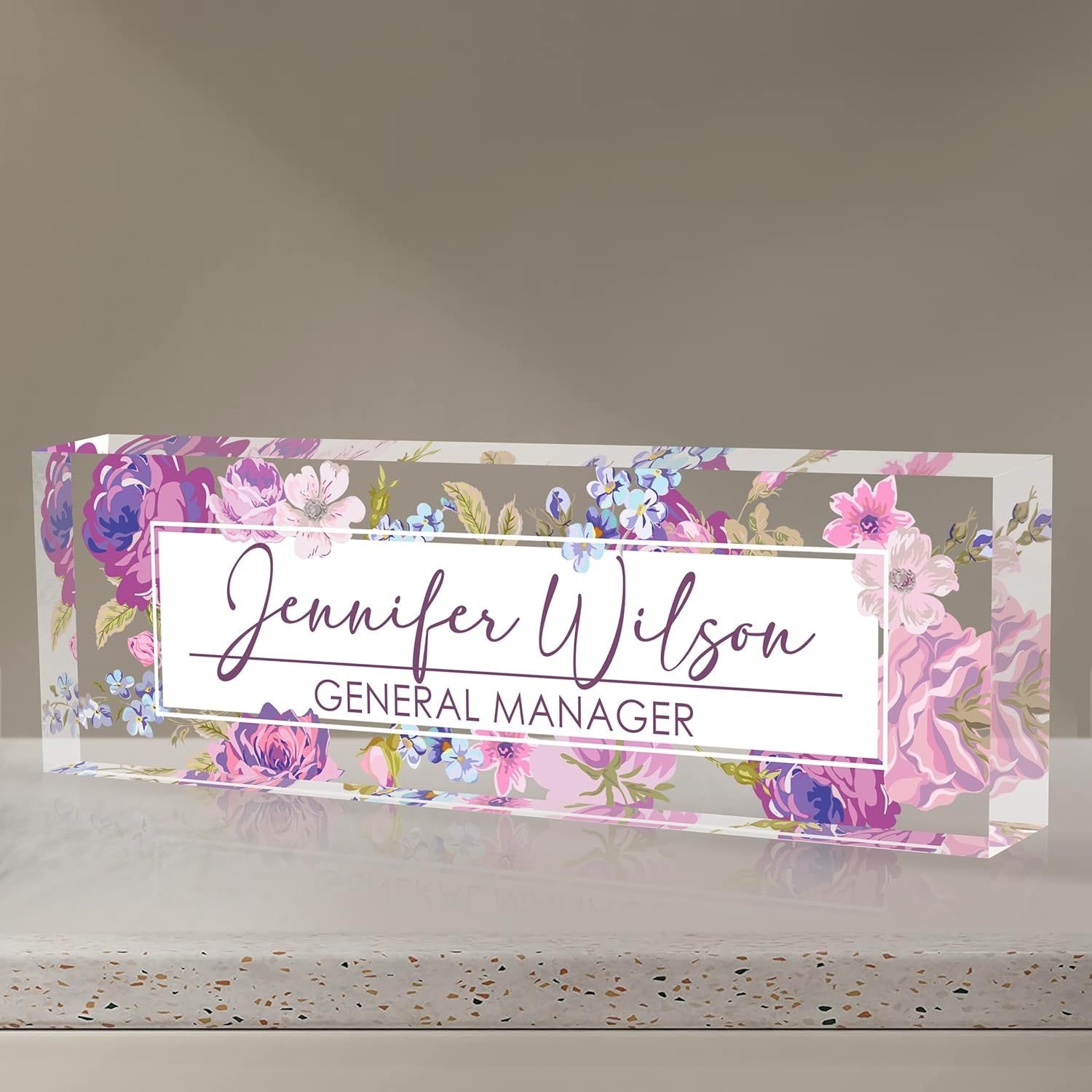 Long Acrylic Display Ornament