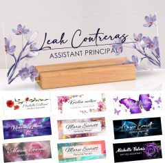 木质底座名牌展示