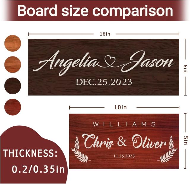 Custom Wooden Name Sign