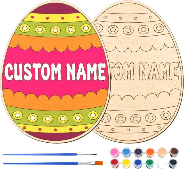 DIY Wooden Easter Egg Painting Kit