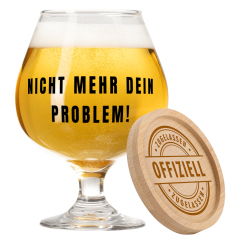 Beer Glass with Coaster