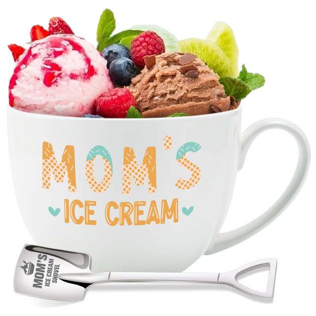 Ice Cream Cup with Spoon Set