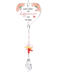 Heart Acrylic Crystal Pendant Ornament