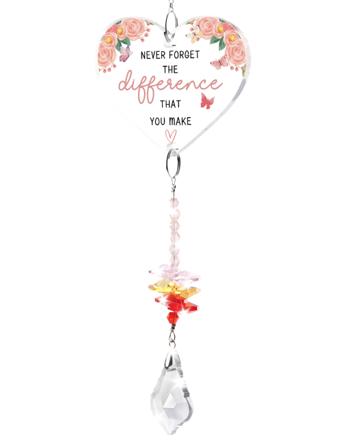 Heart Acrylic Crystal Pendant Ornament