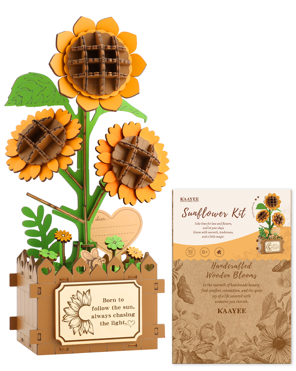 3D Wooden Flower Puzzle