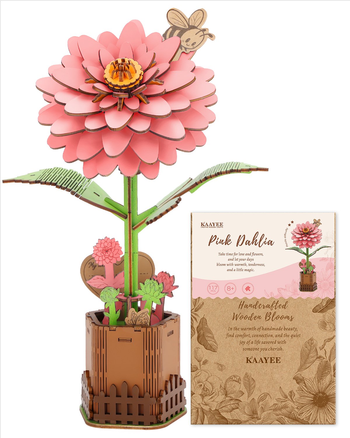 3D Wooden Flower Puzzle