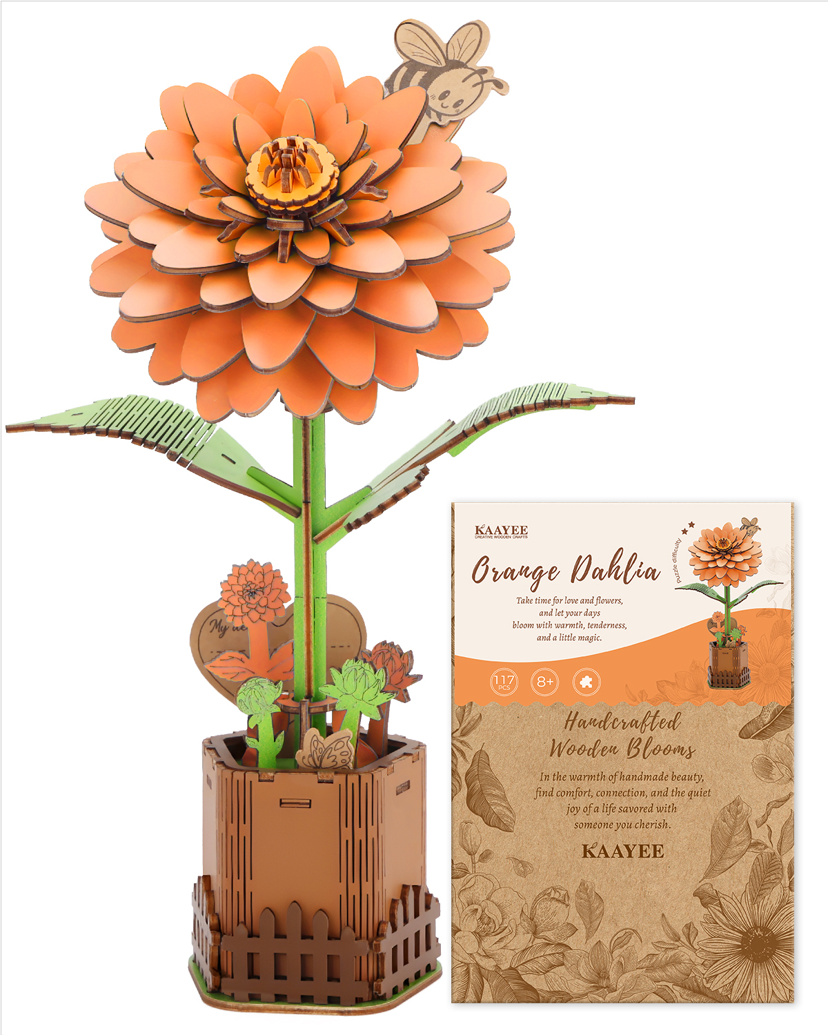 3D Wooden Flower Puzzle