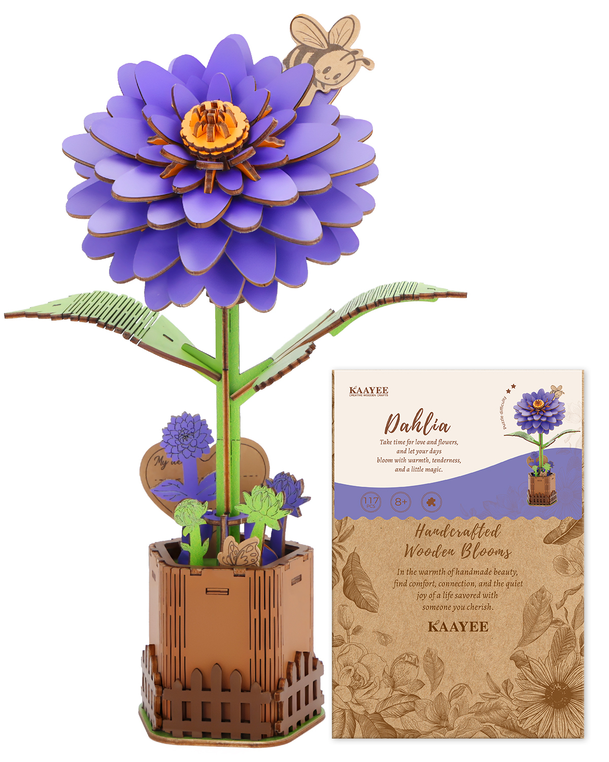 3D Wooden Flower Puzzle
