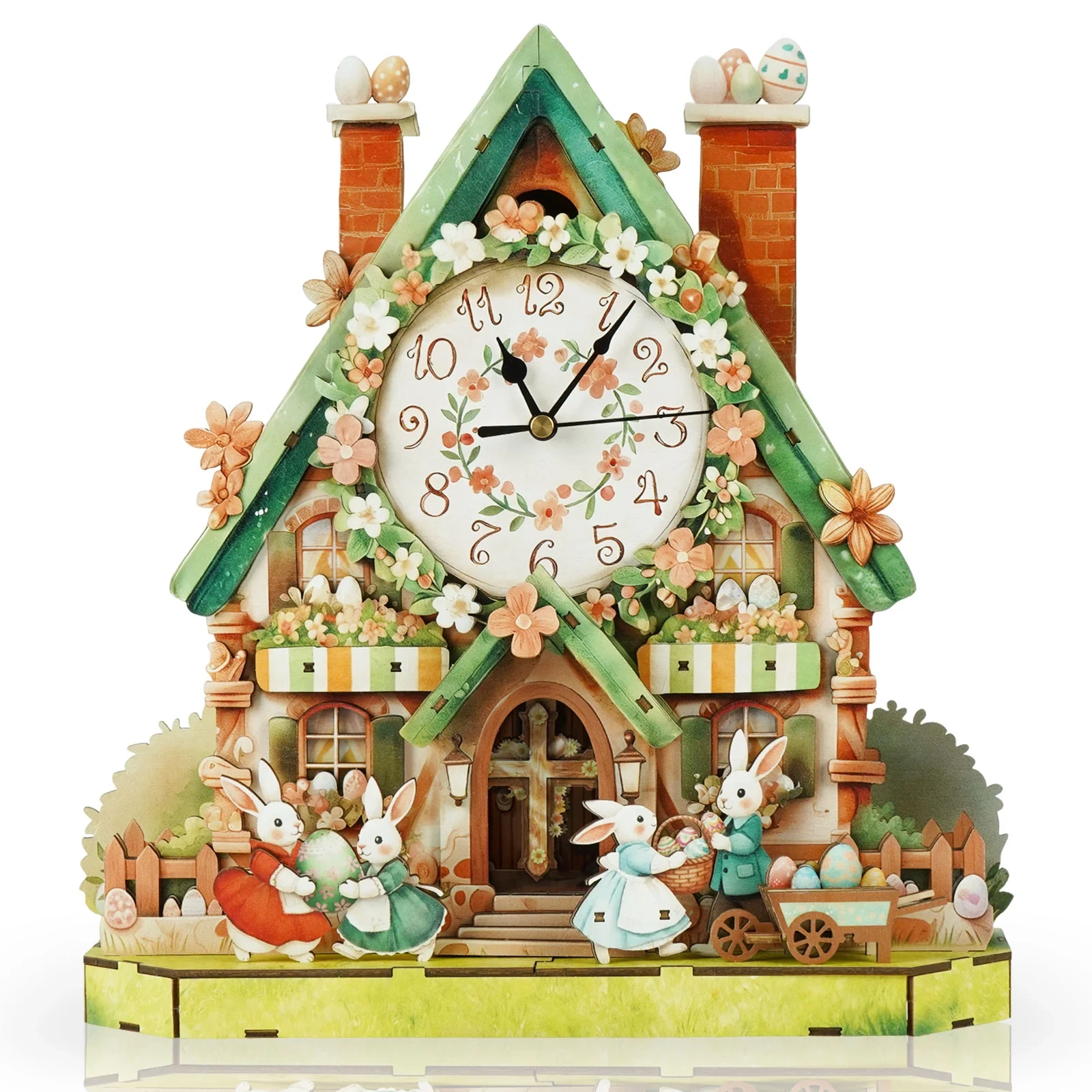 3D Wooden Puzzle Clock