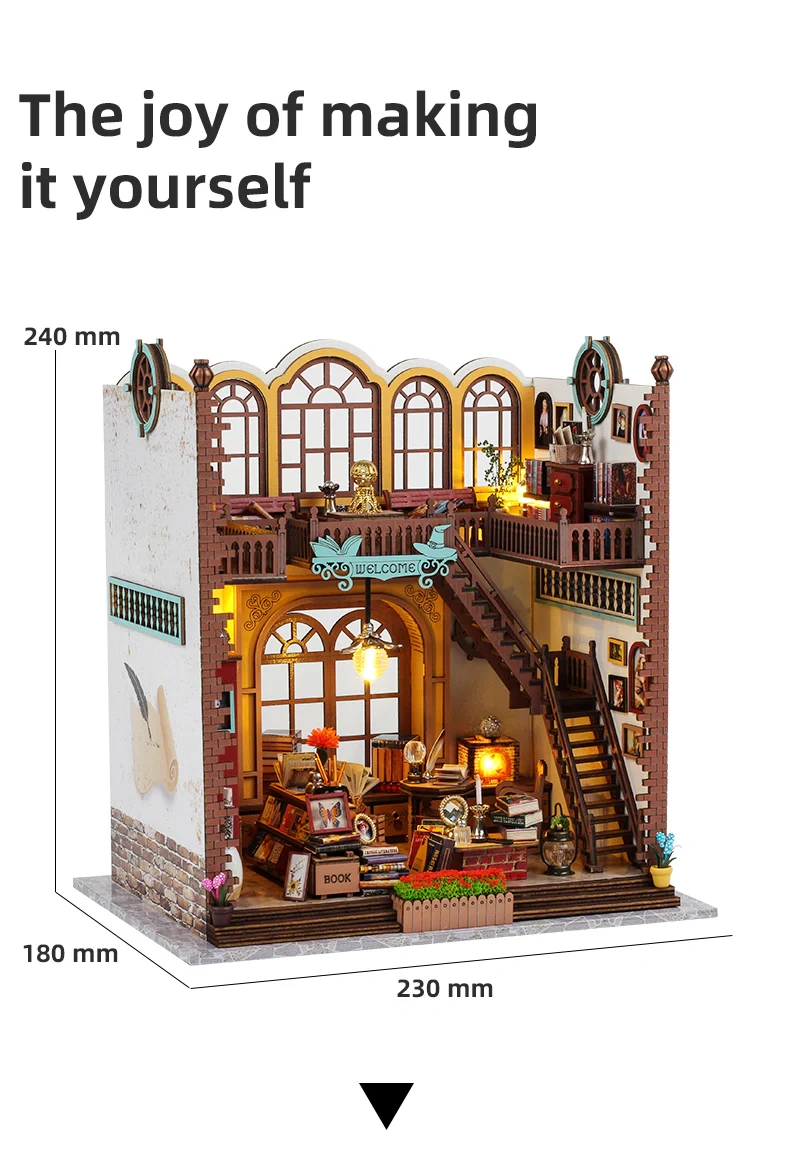 DIY Wooden Book Nook Puzzle