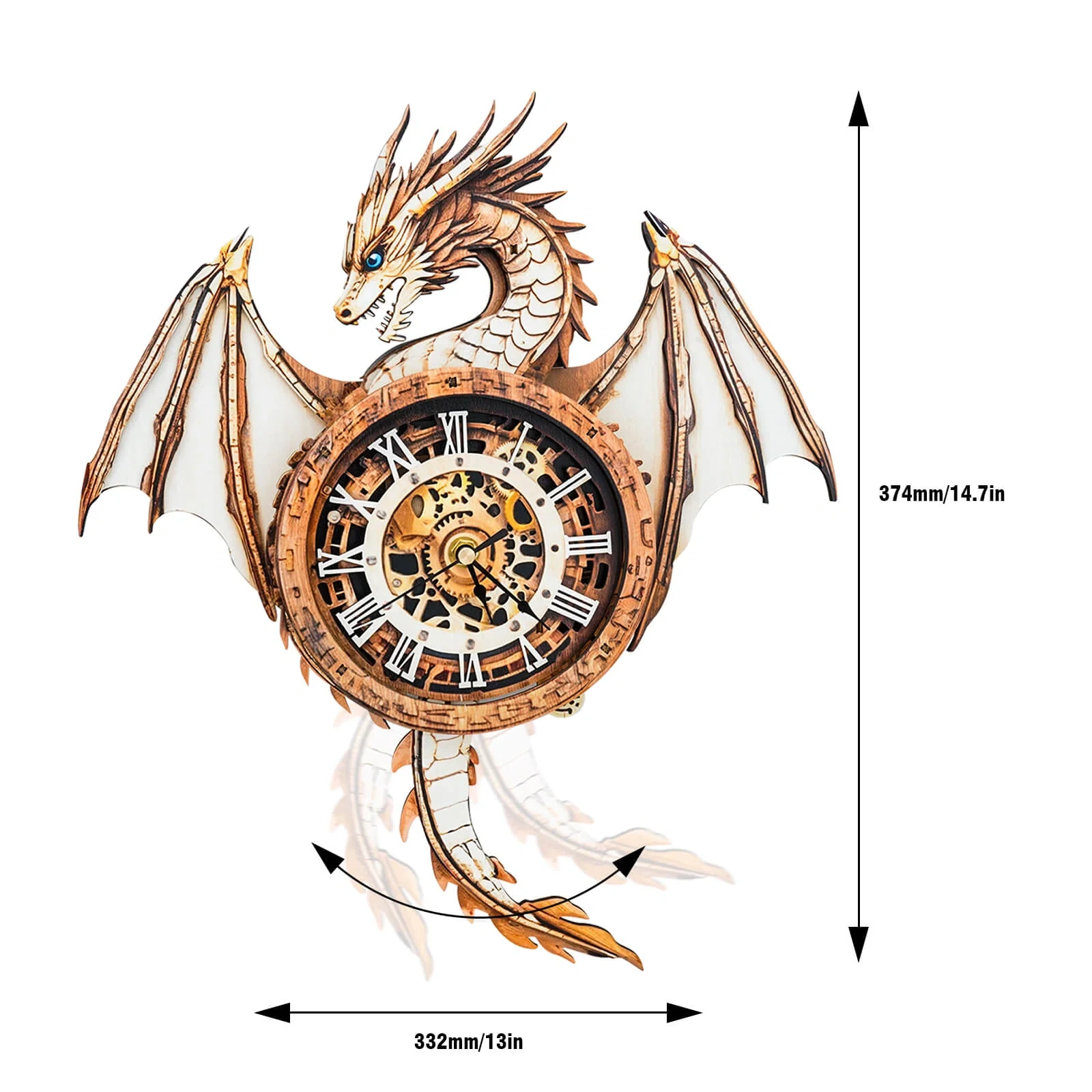 3D Wooden Puzzle Clock