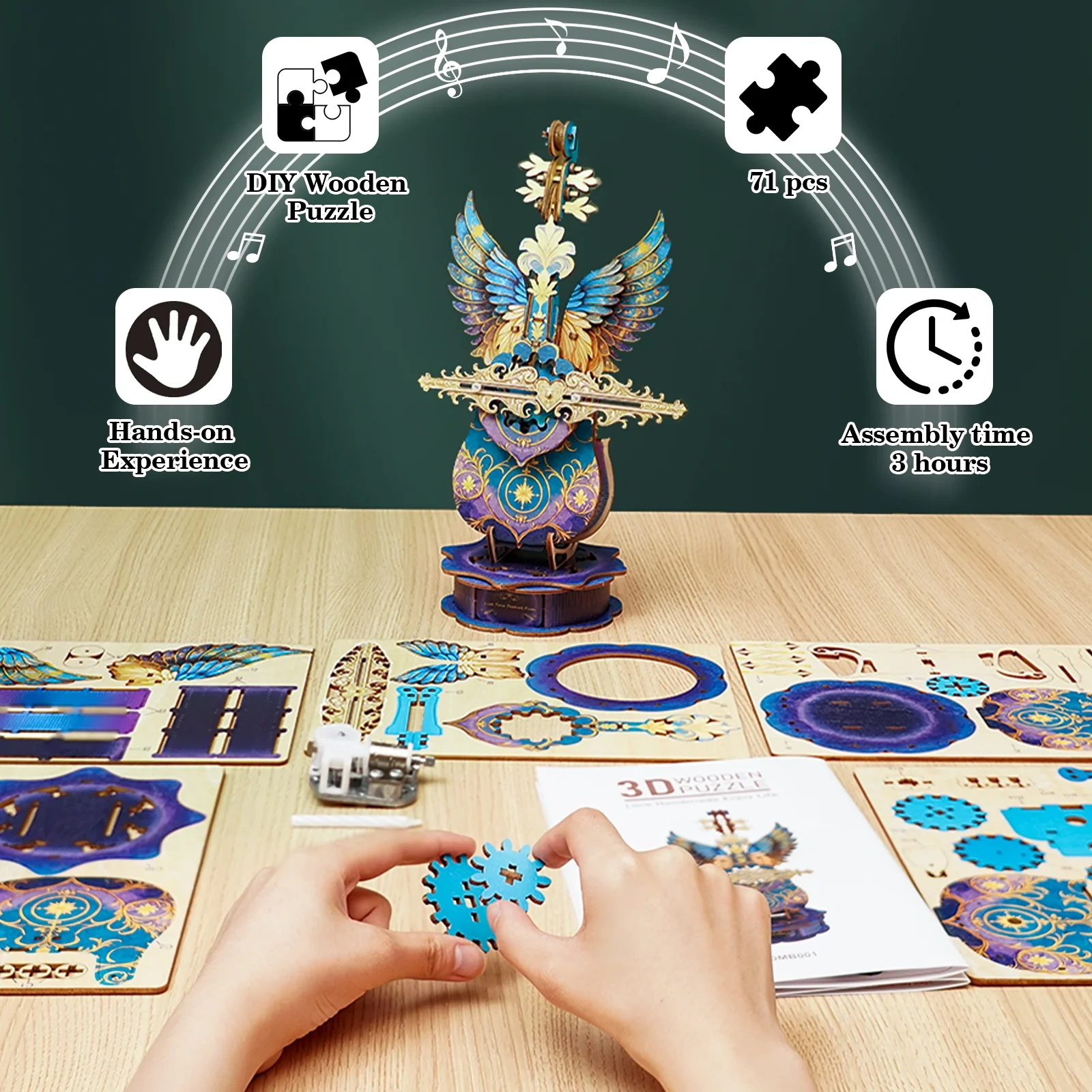 3D Puzzle Music Box