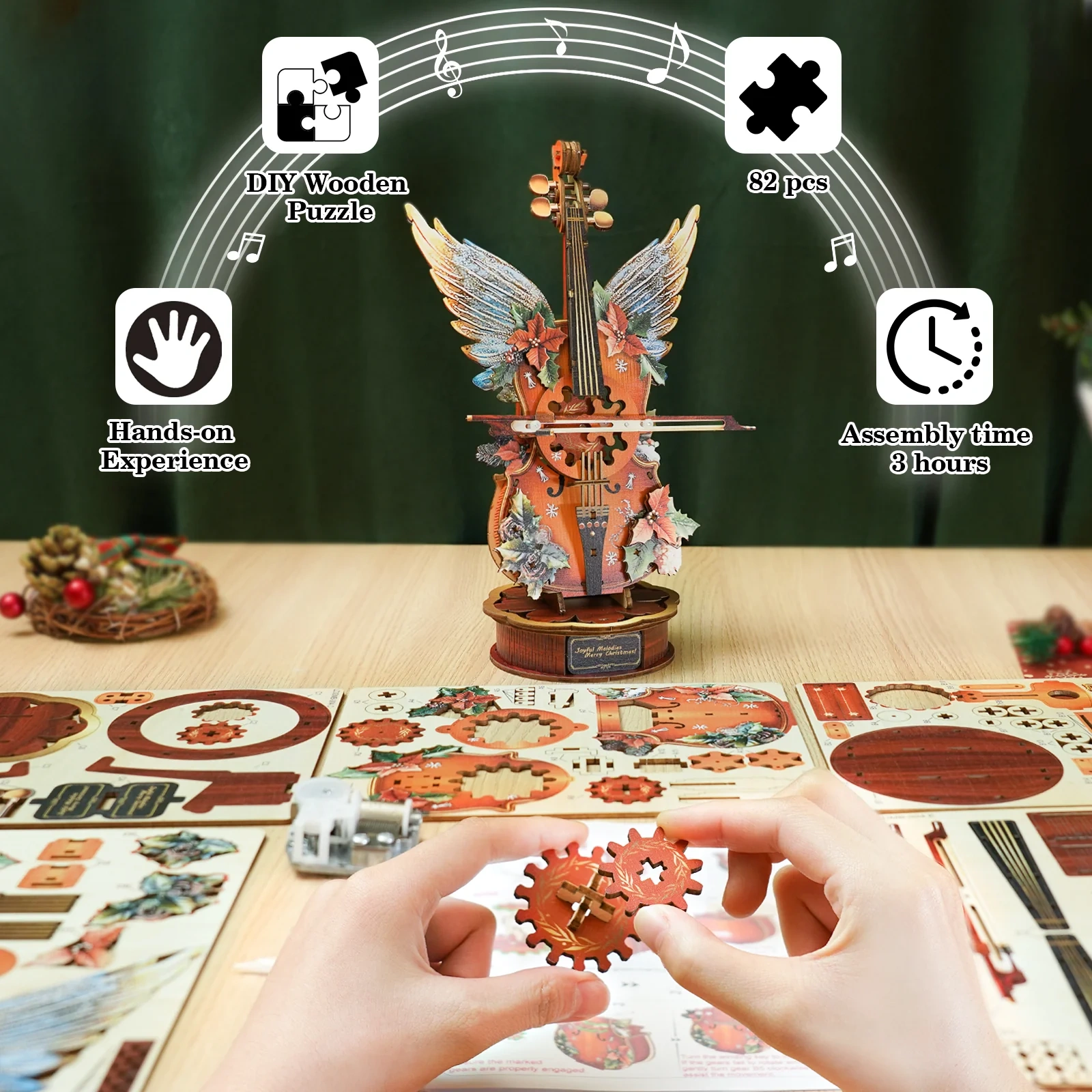 3D Puzzle Music Box