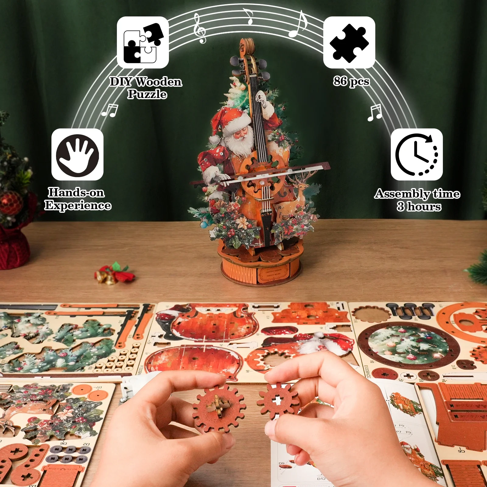 3D Puzzle Music Box