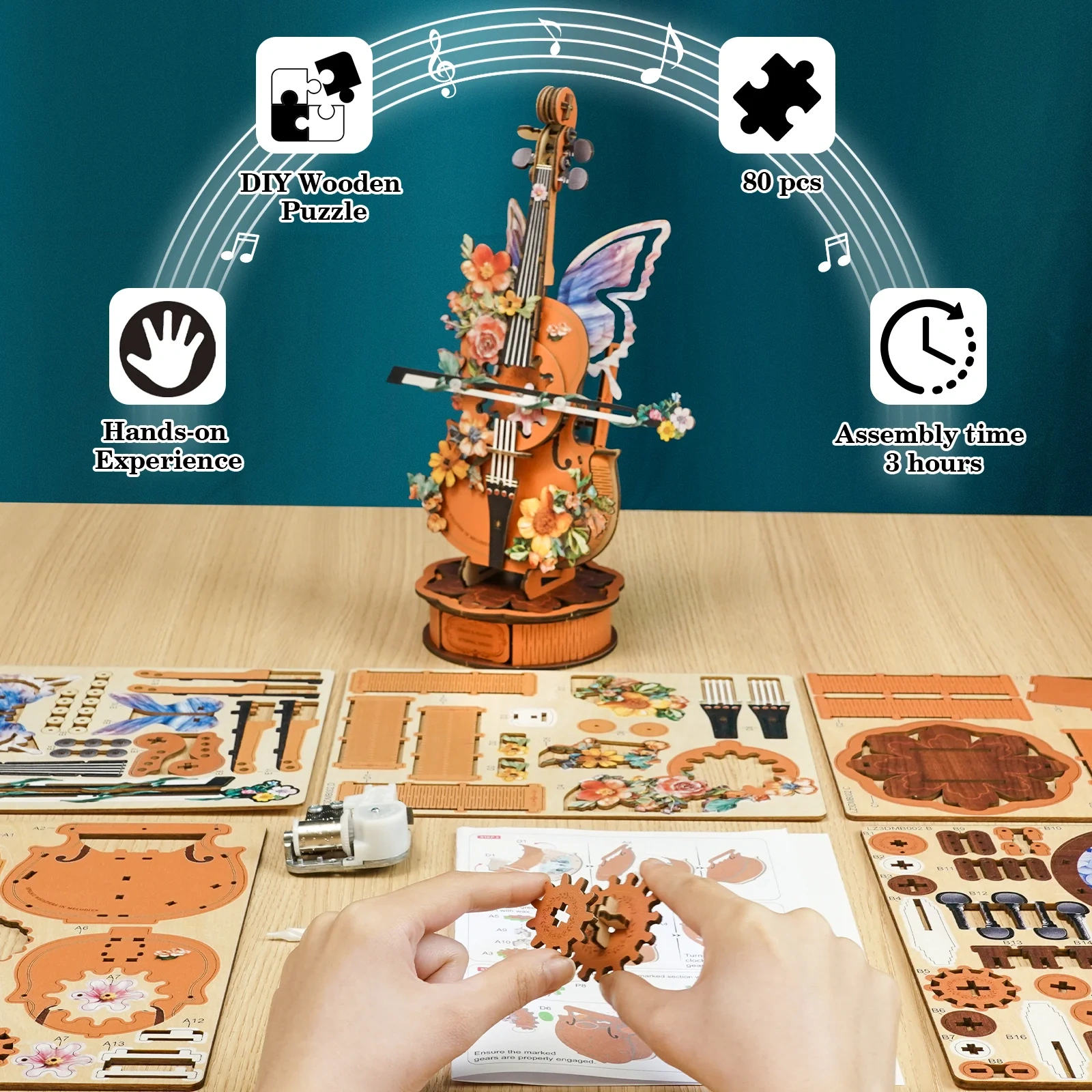 3D Puzzle Music Box