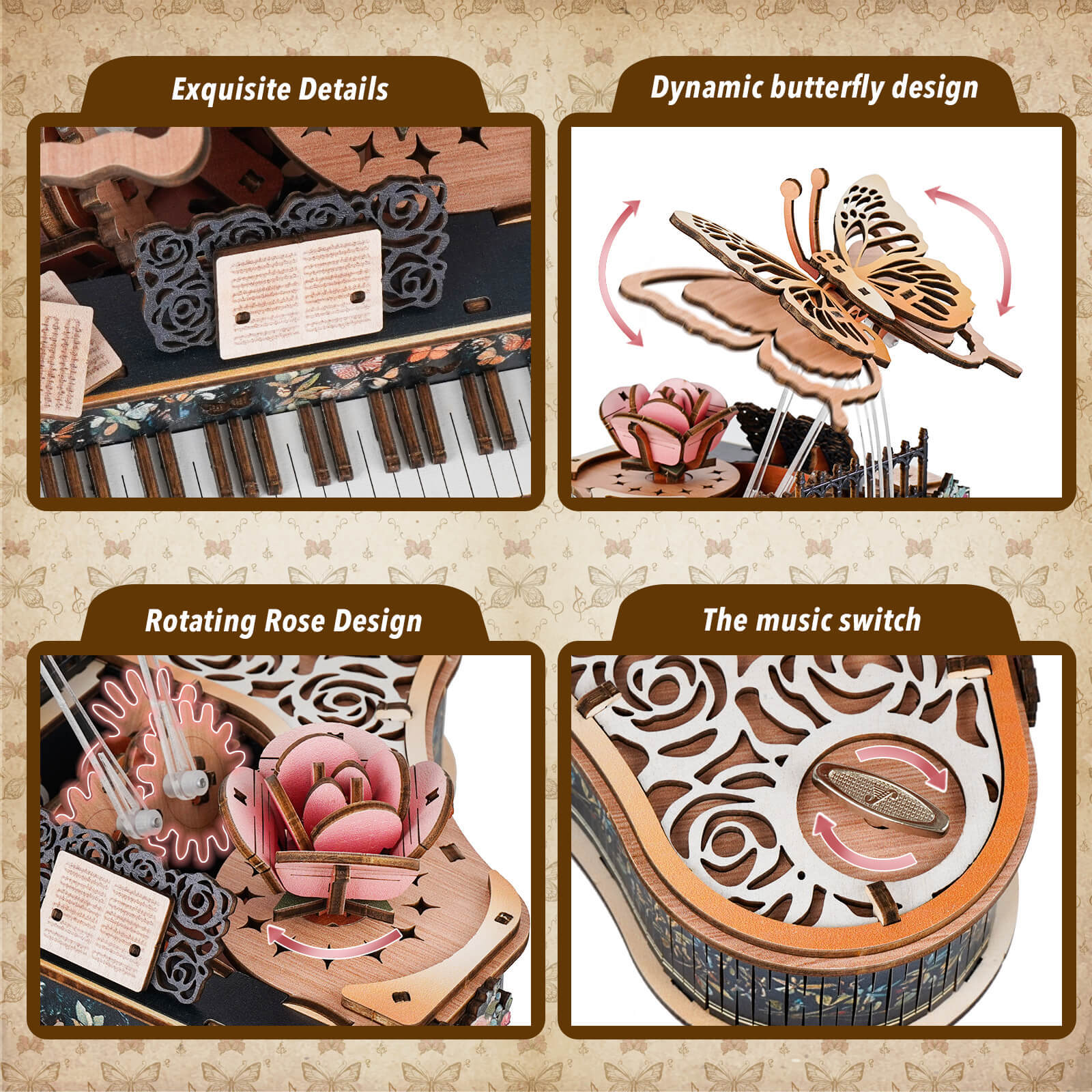 3D Puzzle Music Box