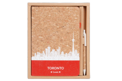 Canada Cork Notebook Gift Set with Pen