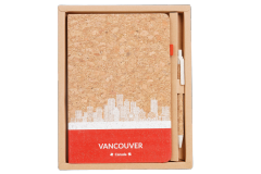 Canada Cork Notebook Gift Set with Pen