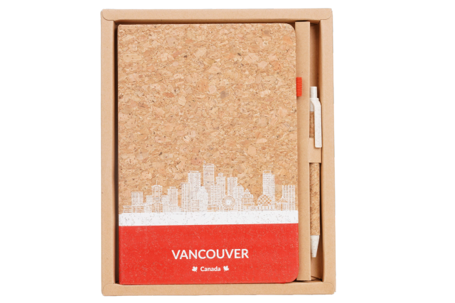 Canada Cork Notebook Gift Set with Pen