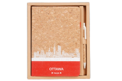 Canada Cork Notebook Gift Set with Pen