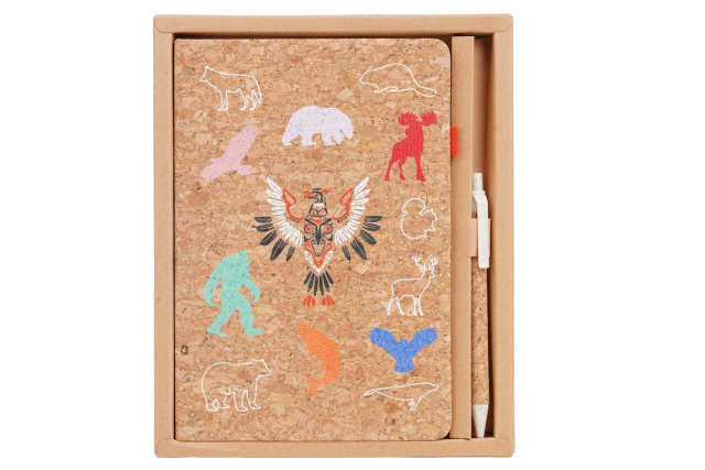 Canada Cork Notebook Gift Set with Pen