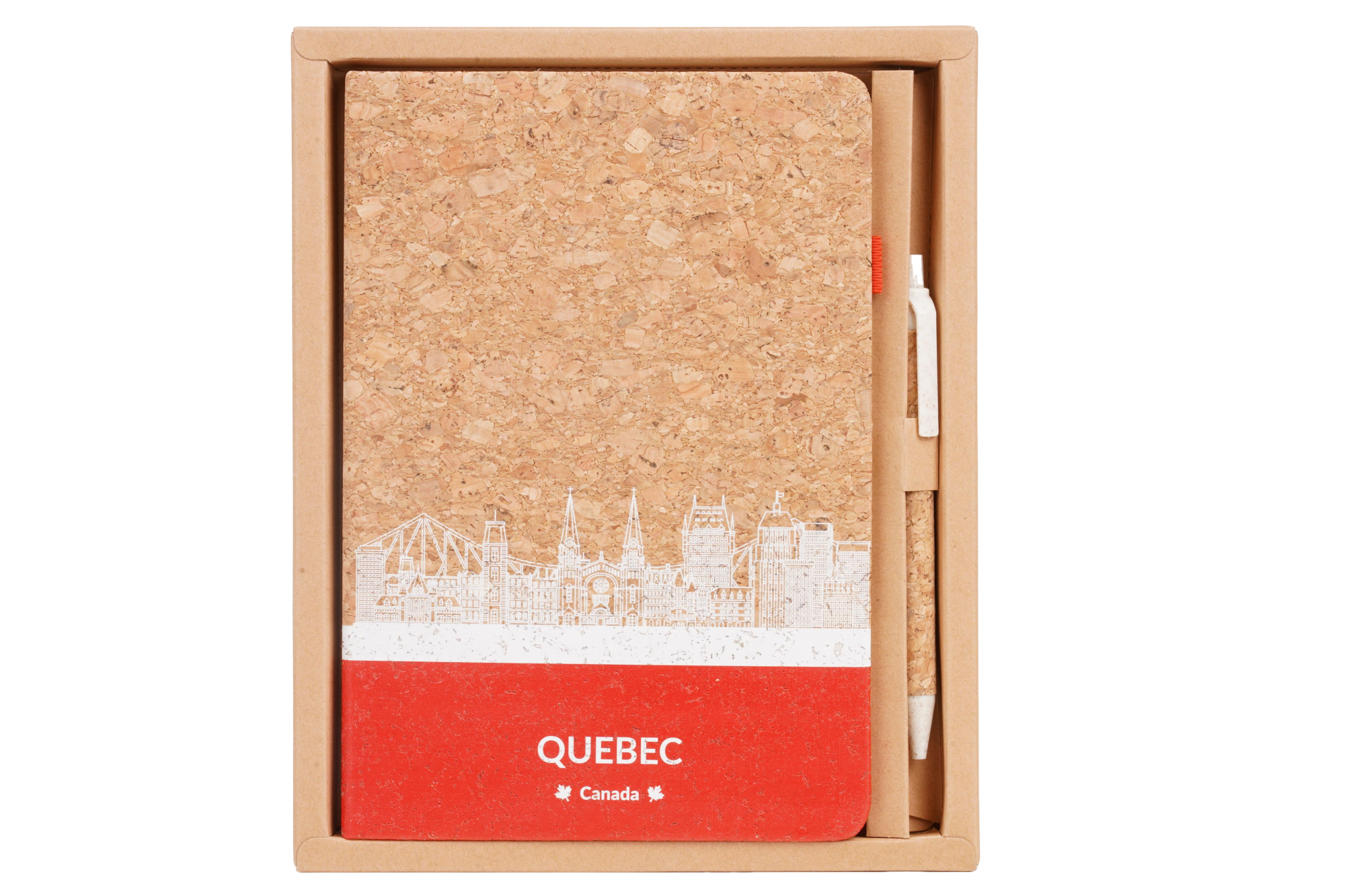 Canada Cork Notebook Gift Set with Pen