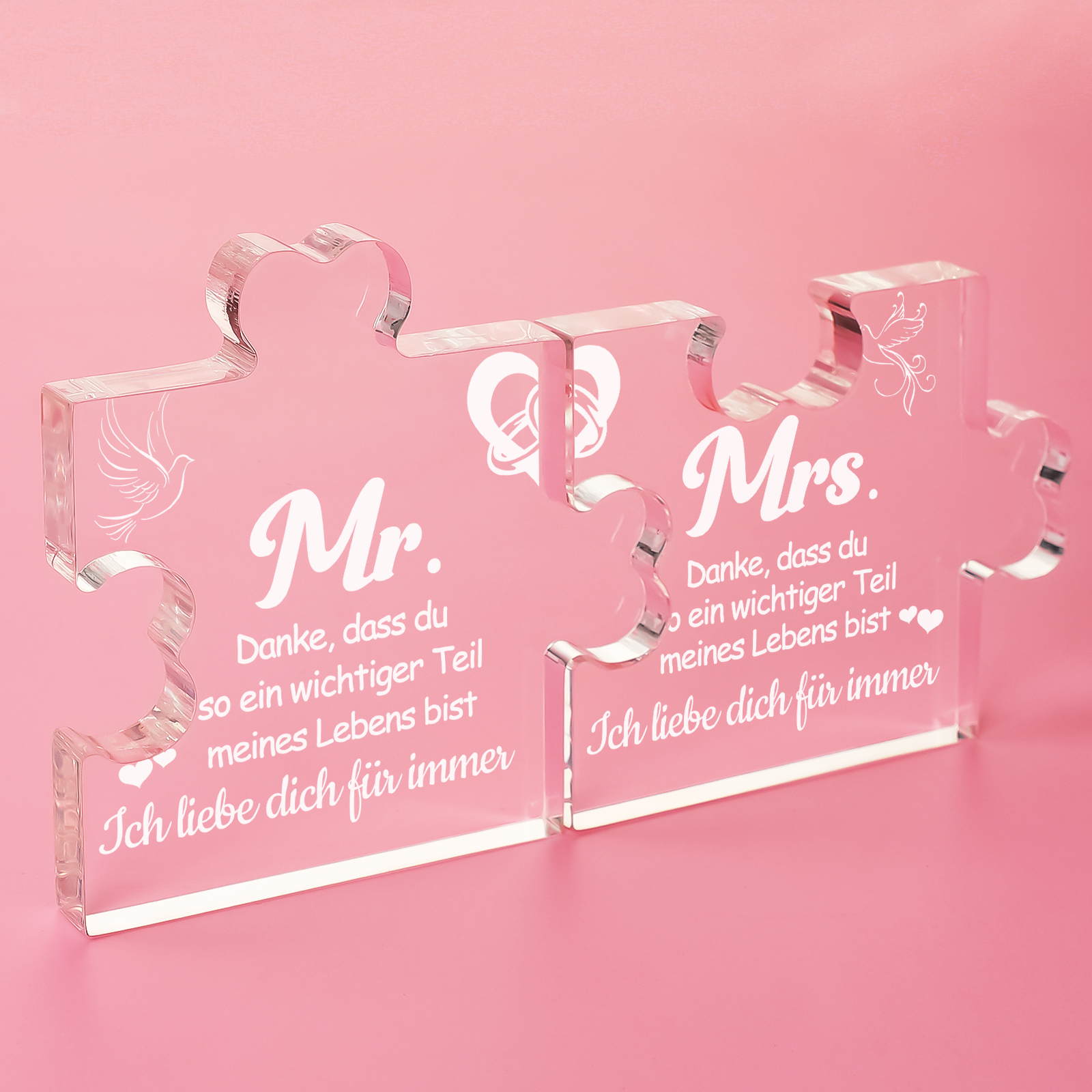 Acrylic Puzzle Ornament