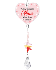 Heart Acrylic Crystal Pendant Ornament