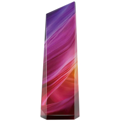 Base-Free Beveled Crystal Trophy