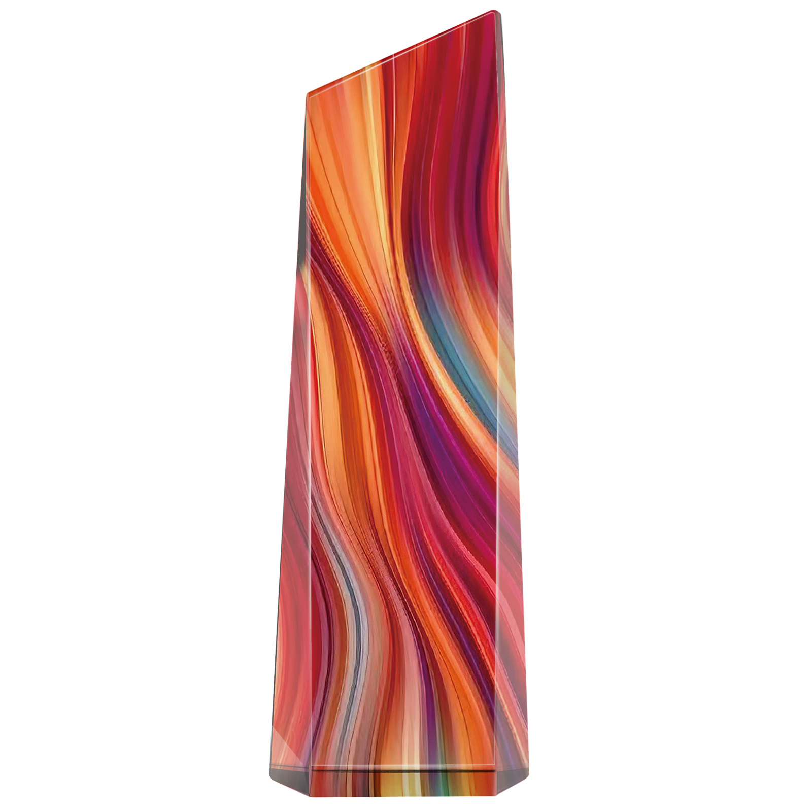 Base-Free Beveled Crystal Trophy