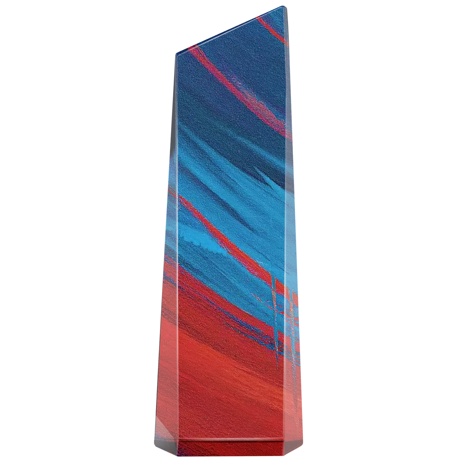 Base-Free Beveled Crystal Trophy
