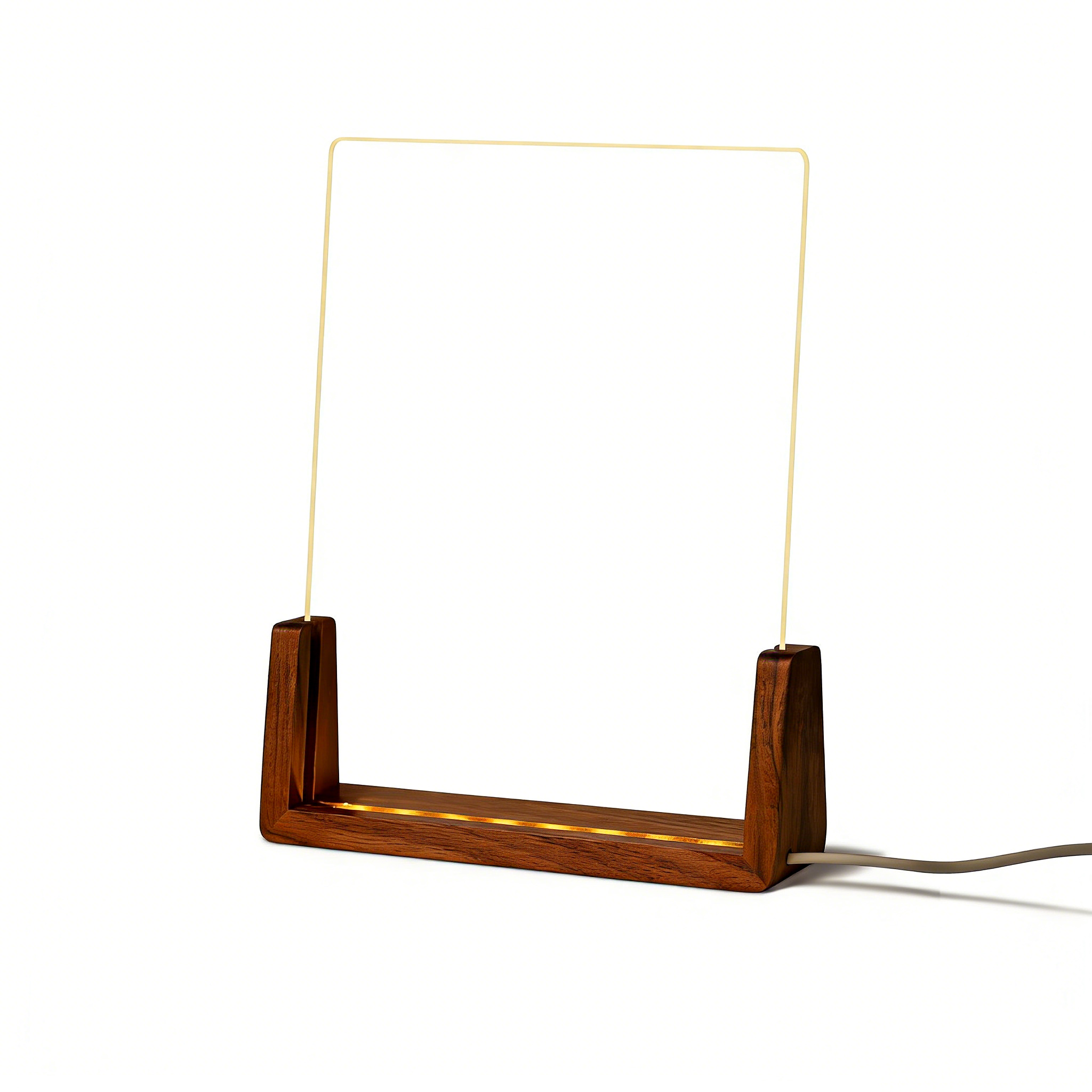 Custom Acrylic Night Light with LED Wood Base