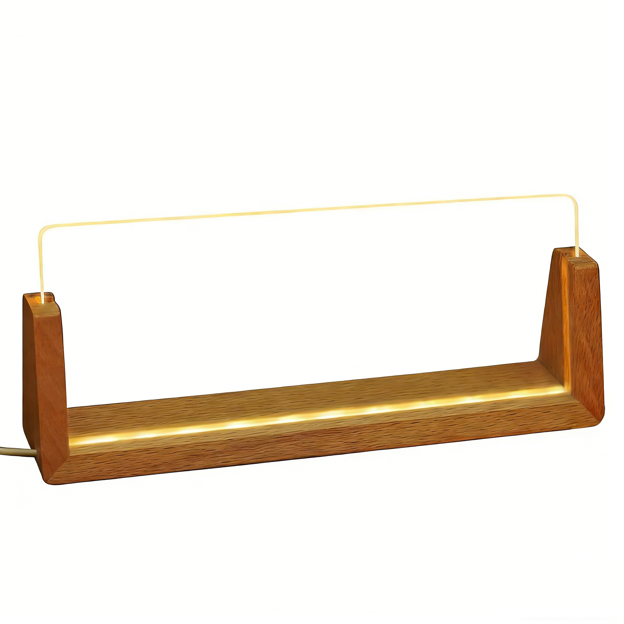 Custom Acrylic Night Light with LED Wood Base