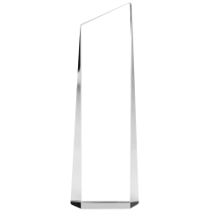 Base-Free Beveled Crystal Trophy
